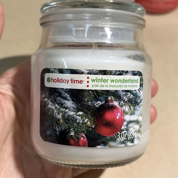 Lot Of 4 Mini Scented Jar Candle Star Lytes/Holiday Time 3 oz Three Scents New - Picture 7 of 10